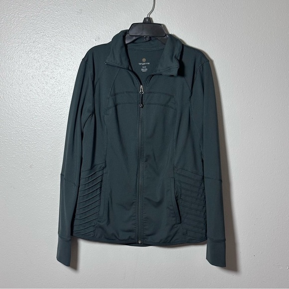 Tangerine Women Gray/Green Activewear Zip Up Jacket size M. - Picture 1 of 9
